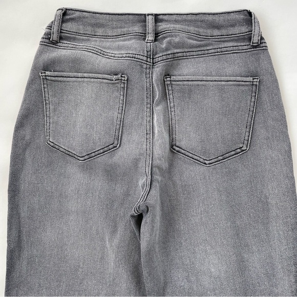 Sincerely Jules Faded Black Distressed High Rise Straight Jeans Size 3/26 - Picture 6 of 13